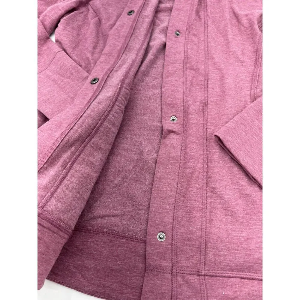 Free Country pink snap sweater womens large
